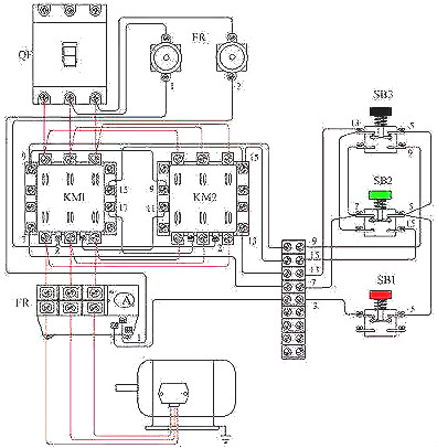 三相異步電動機接線圖