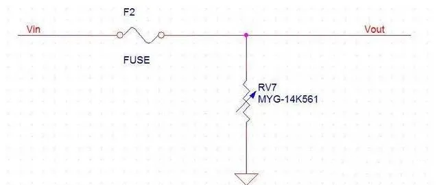 壓敏電阻是放保險絲前面還是后面