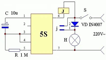 延時(shí)開關(guān) 電路