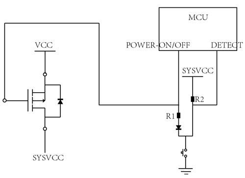 MOS管 按鍵 開關 電路