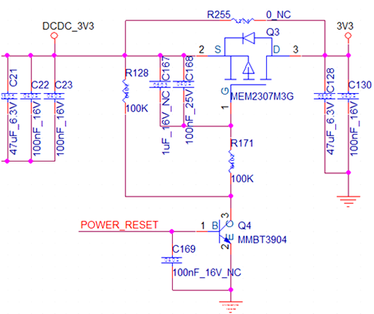 PMOS管 電源開關 電路