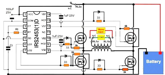 MOSFET 二極管 逆變器