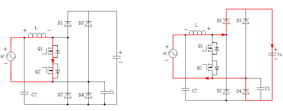 雙向開關(guān)無橋PFC電路